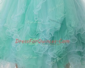 Fine Sleeveless Zipper Mini Length Beading and Ruffled Layers Prom Party Dress