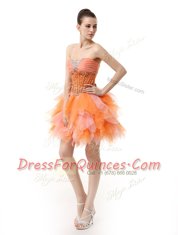 Knee Length Multi-color Prom Dress Sweetheart Sleeveless Zipper