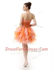 Knee Length Multi-color Prom Dress Sweetheart Sleeveless Zipper