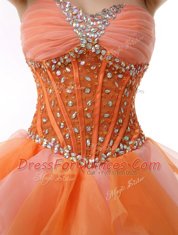 Knee Length Multi-color Prom Dress Sweetheart Sleeveless Zipper