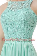 Sexy Scoop Sleeveless Chiffon and Tulle Prom Party Dress Ruffles Zipper
