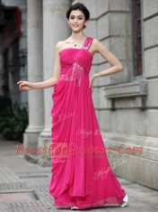 Sleeveless Zipper Floor Length Sequins Homecoming Dress