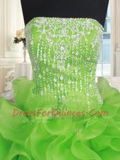 Floor Length Ball Gowns Sleeveless 15th Birthday Dress Lace Up
