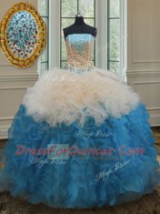 Floor Length Ball Gowns Sleeveless Multi-color Sweet 16 Dress Lace Up