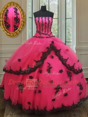 Noble Sleeveless Lace Up Floor Length Beading and Appliques 15 Quinceanera Dress