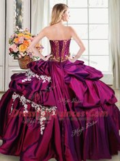 Suitable Sleeveless Beading and Appliques and Pick Ups Lace Up Quinceanera Dresses