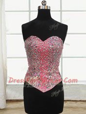 Delicate Three Piece Sleeveless Beading and Ruffles Lace Up 15 Quinceanera Dress