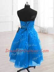 Sleeveless Embroidery Lace Up