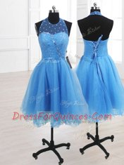 Classical Sleeveless Sequins Lace Up Dress for Prom