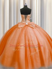 Admirable Puffy Skirt Sweetheart Sleeveless Tulle 15th Birthday Dress Beading Lace Up