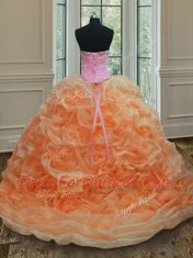 Organza Sleeveless Floor Length Quinceanera Dresses and Beading