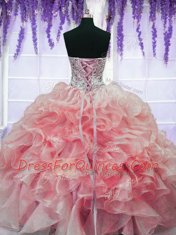 Flare Floor Length Ball Gowns Sleeveless Red Sweet 16 Dresses Lace Up