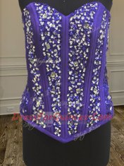 Fitting Three Piece Sequins Sweetheart Sleeveless Lace Up Sweet 16 Dresses Multi-color Tulle