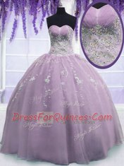 Organza Sleeveless Floor Length Vestidos de Quinceanera and Beading