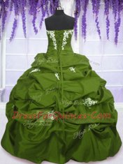 Admirable Sleeveless Lace Up Floor Length Appliques and Pick Ups Sweet 16 Quinceanera Dress