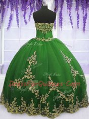 Fancy Sleeveless Tulle Zipper Vestidos de Quinceanera for Military Ball and Sweet 16 and Quinceanera