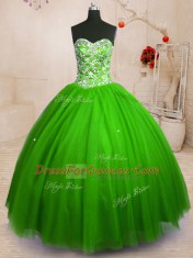 Discount Floor Length Quinceanera Gown Sweetheart Sleeveless Lace Up