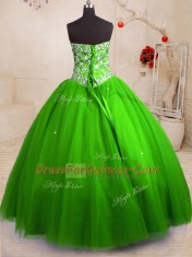 Discount Floor Length Quinceanera Gown Sweetheart Sleeveless Lace Up