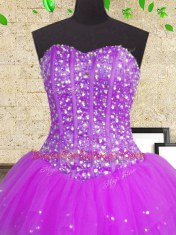 Ruffled Floor Length Multi-color 15 Quinceanera Dress Sweetheart Sleeveless Lace Up