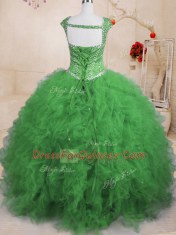 Hot Selling Floor Length Ball Gowns Cap Sleeves Sweet 16 Dresses Lace Up
