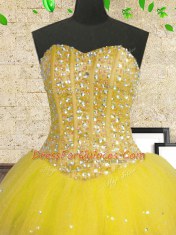 Multi-color Sweetheart Lace Up Beading and Ruffles and Sequins Sweet 16 Quinceanera Dress Sleeveless