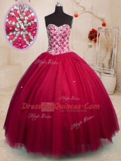 Custom Design Sleeveless Beading Lace Up Vestidos de Quinceanera