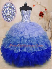 Floor Length Ball Gowns Sleeveless Multi-color Vestidos de Quinceanera Lace Up