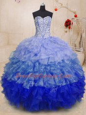 Floor Length Ball Gowns Sleeveless Multi-color Vestidos de Quinceanera Lace Up