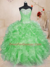 Charming Floor Length Ball Gowns Sleeveless Ball Gown Prom Dress Lace Up