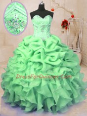 Suitable Pick Ups Floor Length Vestidos de Quinceanera Sweetheart Sleeveless Lace Up