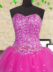 Decent Ruffled Floor Length Ball Gowns Sleeveless Multi-color Quinceanera Gown Lace Up