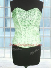 Sweetheart Neckline Beading and Ruffles 15 Quinceanera Dress Sleeveless Lace Up