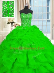 Nice With Train Quinceanera Gowns Sweetheart Sleeveless Brush Train Lace Up