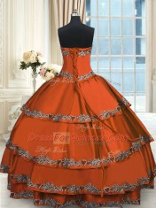 Sleeveless Beading and Embroidery and Ruffled Layers Lace Up Quinceanera Dresses
