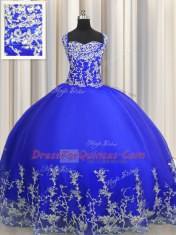 Discount Halter Top Organza Sleeveless Floor Length Quinceanera Dresses and Beading and Appliques