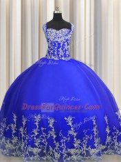 Discount Halter Top Organza Sleeveless Floor Length Quinceanera Dresses and Beading and Appliques