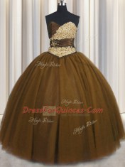 Pretty Sweetheart Sleeveless Tulle Quinceanera Gowns Beading and Appliques and Ruching and Belt Lace Up