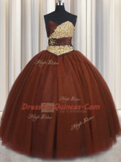 Custom Fit Burgundy Ball Gowns Beading and Appliques Vestidos de Quinceanera Lace Up Tulle Sleeveless Floor Length