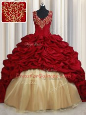 Enchanting Sleeveless Sweep Train Beading and Appliques and Pick Ups Lace Up Quinceanera Dresses