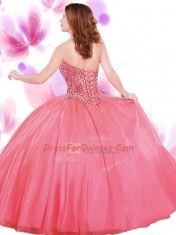 Fine Sleeveless Lace Up Floor Length Beading and Ruffles and Pick Ups Quince Ball Gowns