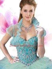 New Arrival Sweetheart Sleeveless Lace Up Quinceanera Gown Multi-color Tulle