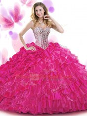 Floor Length Lace Up Sweet 16 Dresses Turquoise for Military Ball and Sweet 16 and Quinceanera with Beading and Ruffled Layers and Pick Ups