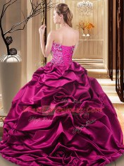 Artistic Organza and Taffeta Sweetheart Sleeveless Lace Up Beading and Ruffles Quinceanera Dresses in Multi-color