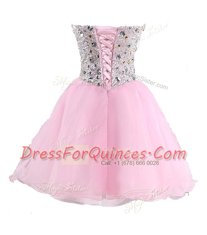 Free and Easy Sleeveless Beading Lace Up Prom Party Dress