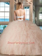 Inexpensive Blue Vestidos de Quinceanera Military Ball and Sweet 16 and Quinceanera and For with Beading Straps Sleeveless Backless