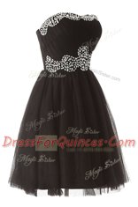 Organza Sleeveless Knee Length and Beading