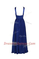 Delicate Watermelon Red Scoop Neckline Beading Prom Evening Gown Sleeveless Zipper