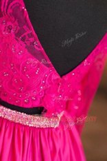 Teal Long Sleeves Satin Zipper Dress for Prom for Prom and Party