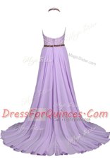 Noble Halter Top Lace Sleeveless Floor Length Beading Zipper Homecoming Dress with Navy Blue