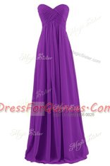 Dramatic Apple Green Chiffon Zipper Dress for Prom Sleeveless Floor Length Pleated